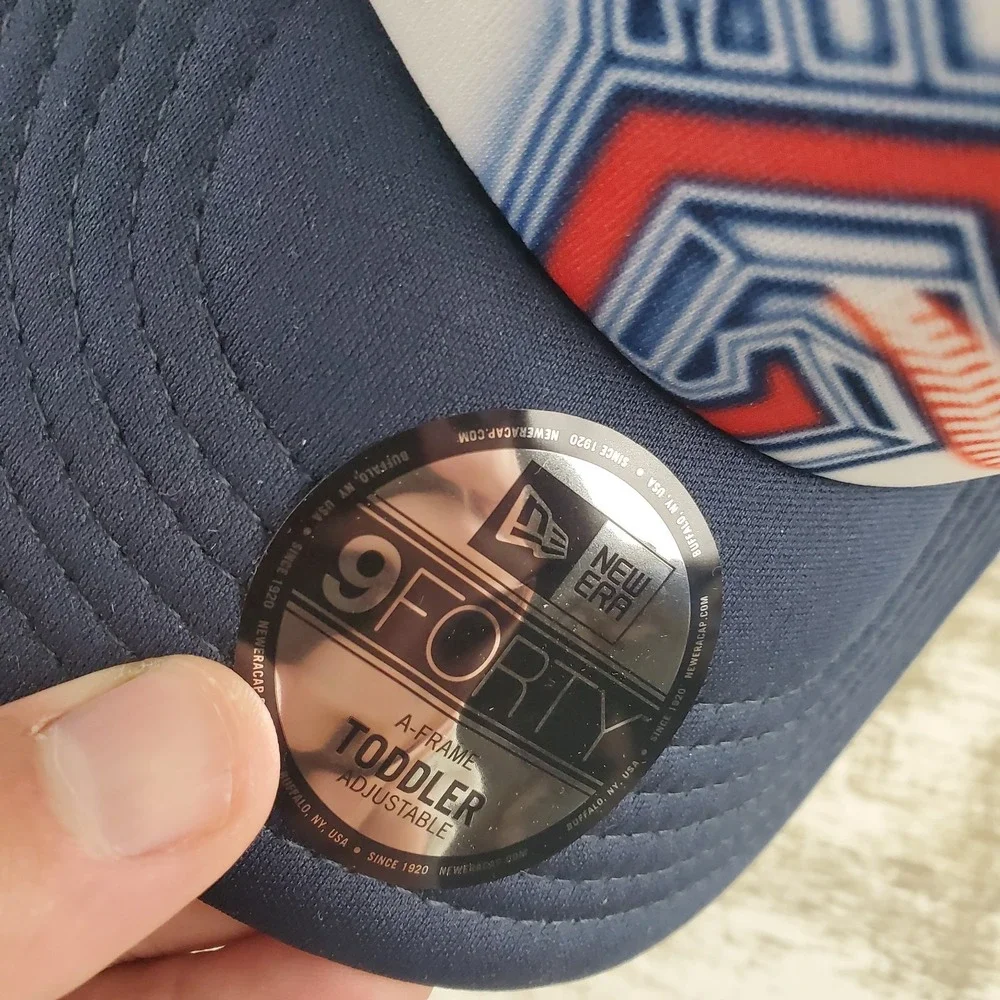Cleveland Guardians Hat Toddler Adjustable Strap Strapback Trucker Cap